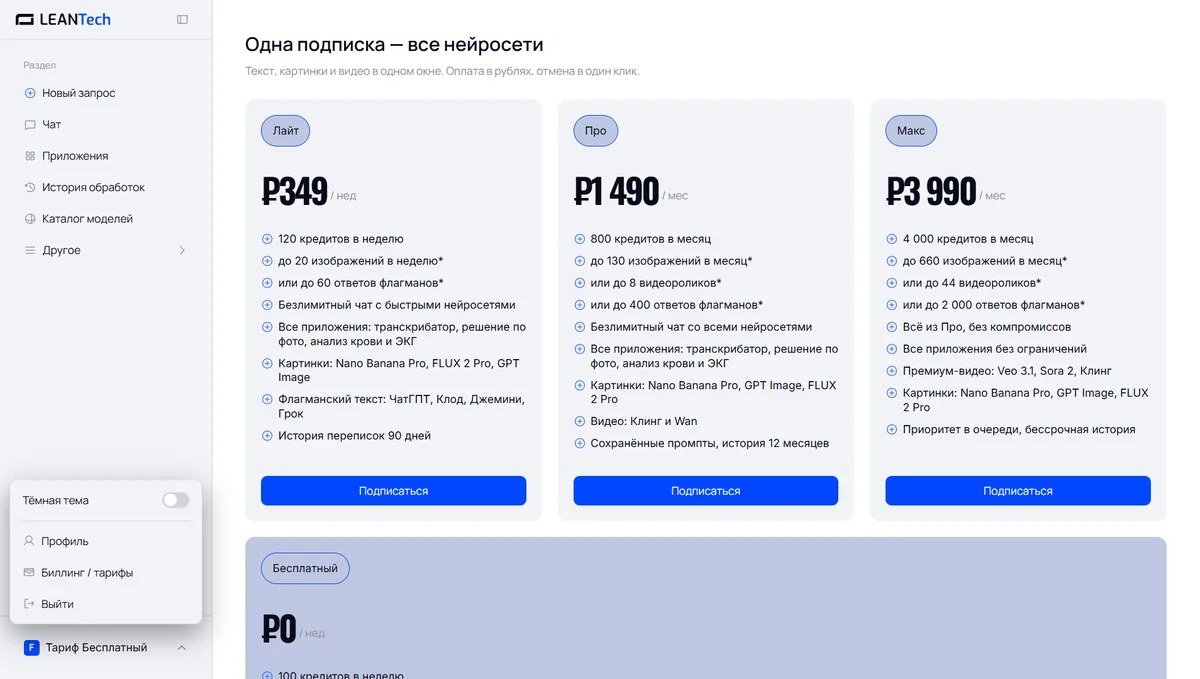Оплата Artguru AI картой РФ